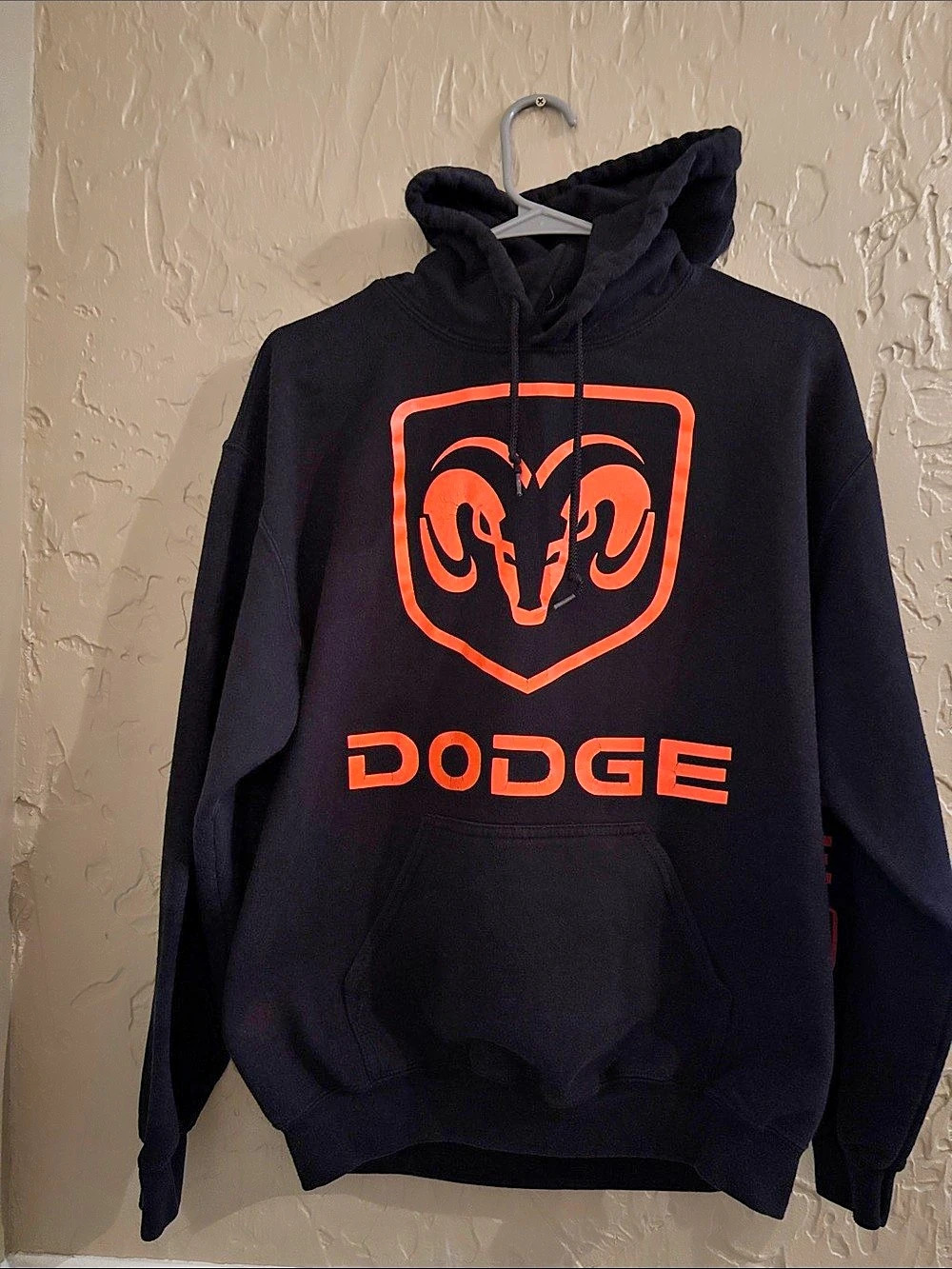 Dodge Ram Graphic Hoodie in Black & Orange Size Medium. Great used condition.